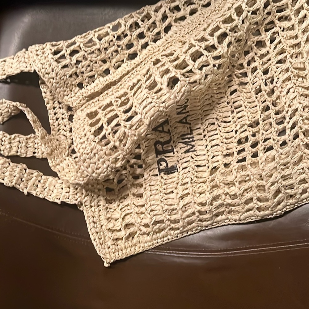 Rattan tote bag